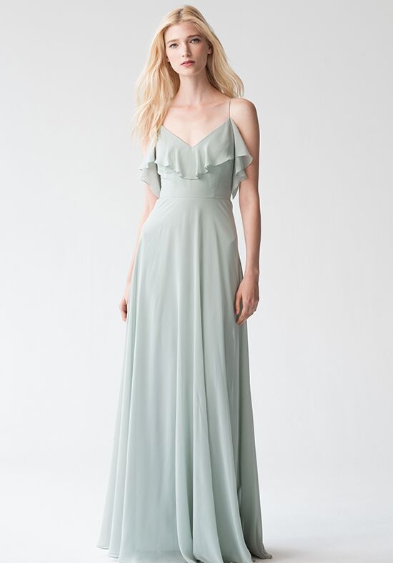 mist bridesmaid dress