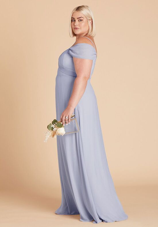 Birdy Grey Spence Convertible Dress Curve in Dusty Blue Bridesmaid Dress  [WD208700] - $99.00